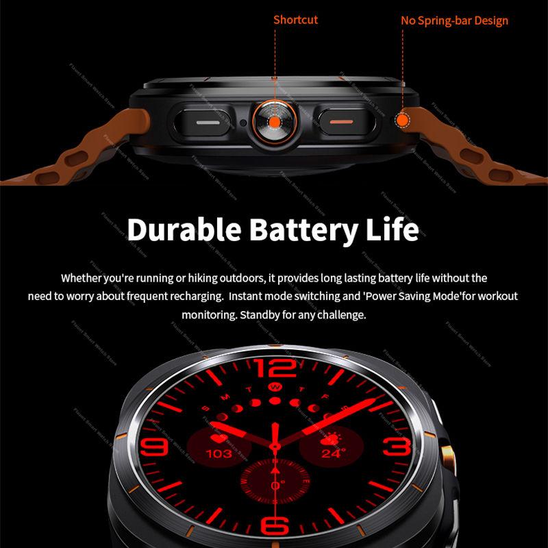 Новые Оригинальные Часы Ultra Смарт-часы 47мм AMOLED ChatGPT GPS NFC Компас IP68 Водонепроницаемые Часы Bluetooth Звонки Смарт-часы Мужские