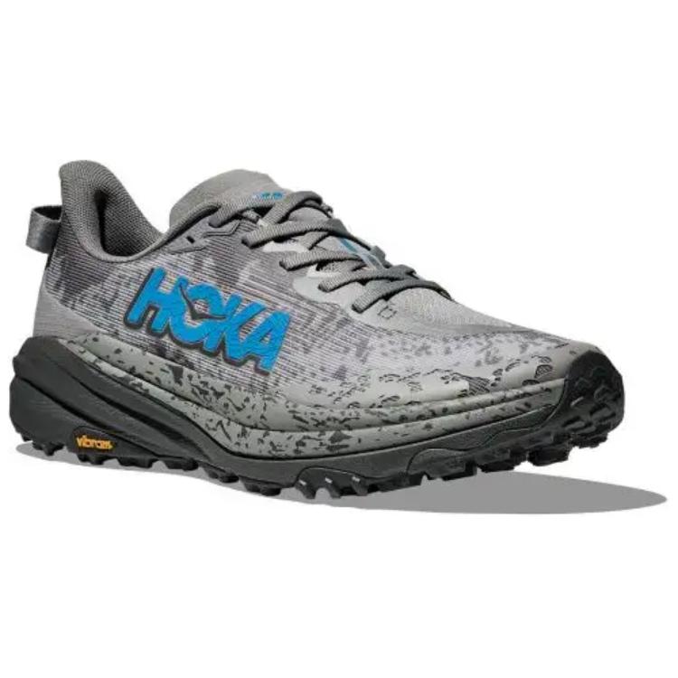 HOKA Speedgoat 6 2E Wide Galactic Grey Blue Men Sneakers 1147830-GCG