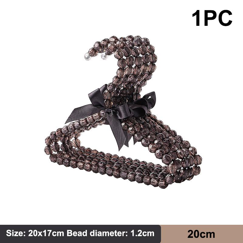 Pet Pearl Hanger Bow Durable Kids Hanger Elegant Clothes Organizer Clothespins Home Save-Space Clothes Storage Organizer