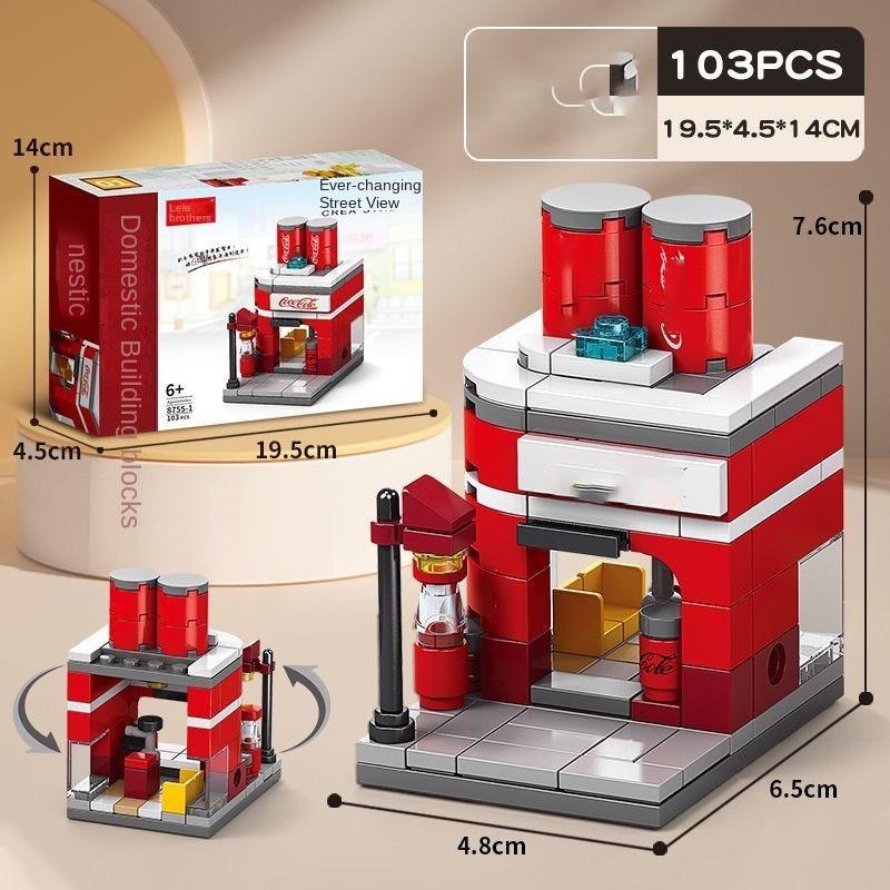 The Variety Street View Series DIY Small Particle Assembly Building Block Children Puzzle Toy Gift