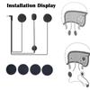 Motorcycle Intercom Accessories for Microphone Headphone Hard Cable Headset and Clip for Motorcycle BT Bluetooth Intercom V6/V4,