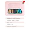 Fit Colors Christmas 8 -color Fingertip Keyboard Eye Shadow Disk Matte Pearl Light Easy Color Eye Shadow Painting