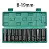 1/2Inch Drive 6-Point Impact Socket Set 10-Piece Metric Sizes 8-24m/10-24mm Carbon Steel Impact Socket Set with Hard Storage Box