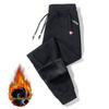 Men's Fleece-Lined Winter Sweatpants - Lambswool Plus Size, Loose Fit, Straight-Leg Casual Pants