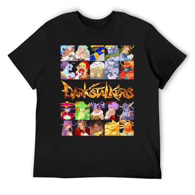 Футболка Darkstalkers одежда аниме рубашка смешные мемы футболки Блузка мужская спортивная рубашка