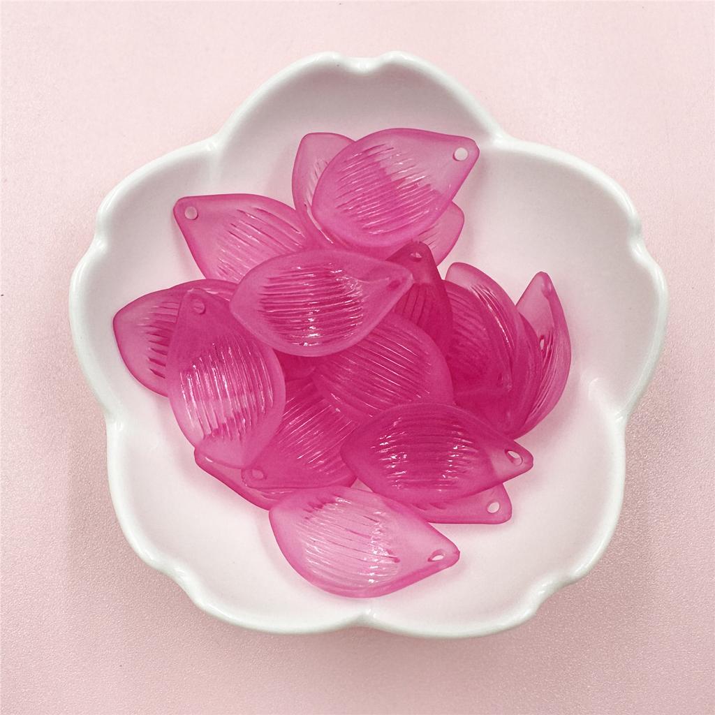 16*25 мм Изысканный головной убор Акриловый лист лотоса разбросанные бусины 20 шт. Материал полупрозрачные серьги Ювелирные аксессуары DIY Цветочный букет ручной работы