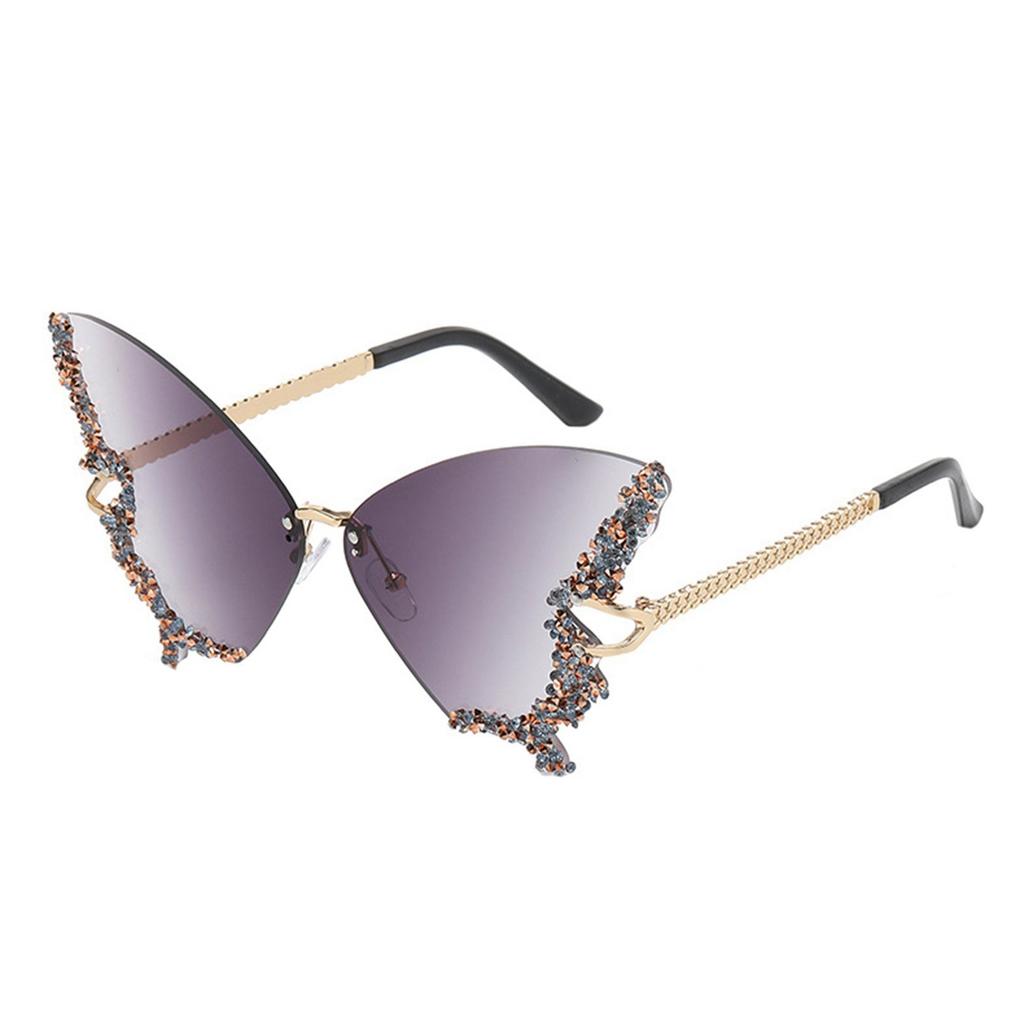 Солнцезащитные очки Модные новые женские солнцезащитные очки Солнцезащитные очки солнцезащитные очки одежда Соответствие солнцезащитные очки Diamond Butterfly