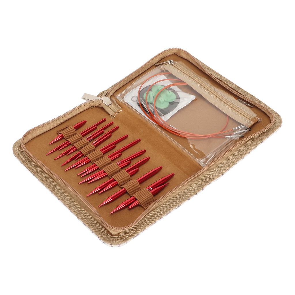 Набор круговых спиц из алюминия 3–6 мм, сменные круговые спицы для сглаживания