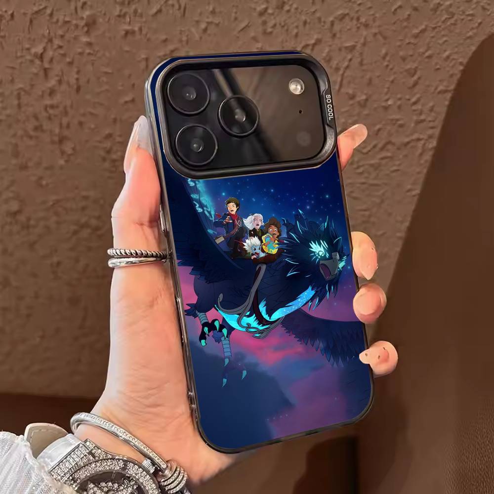 Cartoon The D-dragon P-Prince Phone Case For iPhone 17,16,15,14,13,12,11,Pro Max,Plus Candy Silver Cover