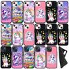 Чехол для телефона Samsung Galaxy S24 S23 iPhone 16 15 14 Plus X Xiaomi Redmi Note 13 12 11 Pro Max 8 9 10 13c XR Huawei OPPO с милым рисунком единорога