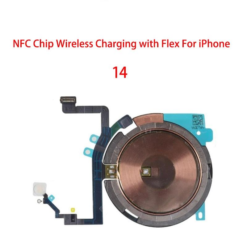 Wireless Charging Chip Coil NFC With Volume Flex For iPhone 11 Pro Max 12 13 14 X XS XR Charger Panel Sticker