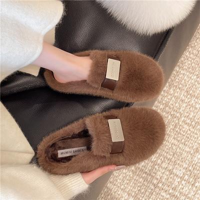 Модные французские ретро полутапочки-баотоу для женщин, повседневные зимние шлепанцы для женщин, уличная обувь для отпуска, пляжная обувь, pantuflas mujer