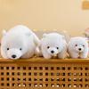 Cute Polar Bear Doll Soft Lying Bear Plush Toy Large Sleeping Pillow Birthday Gift for Girls