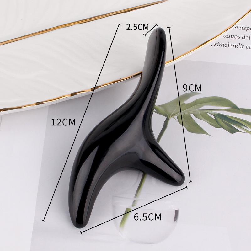 Triangular Bird-Shaped Resin Scraping Massager for Eye, Face, and Neck