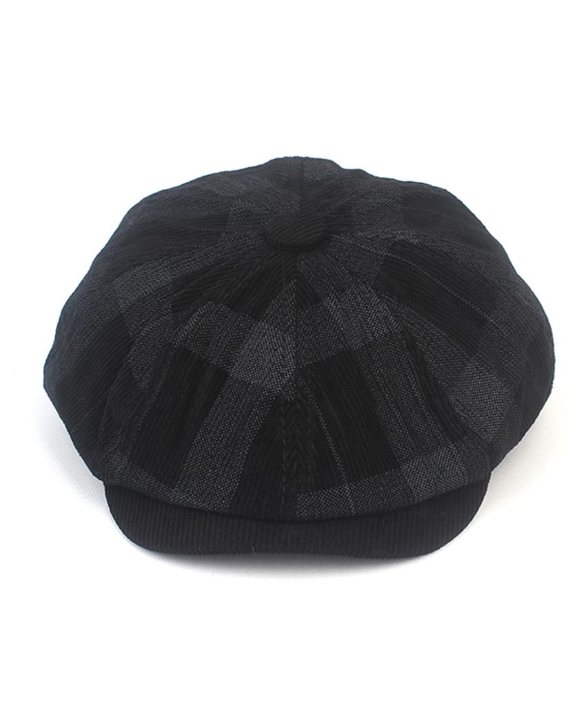 Юнибеосёлькемюстеули Вельветовая Клетчатая Черная Отделка Охотничья Шапка