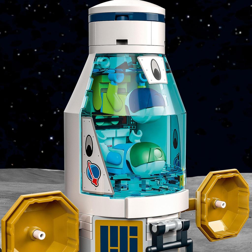LEGO City Lunar Exploration Base 60350 Игрушечный блок Настоящее время Космос Ракета Мальчики Девочки Возраст 7+