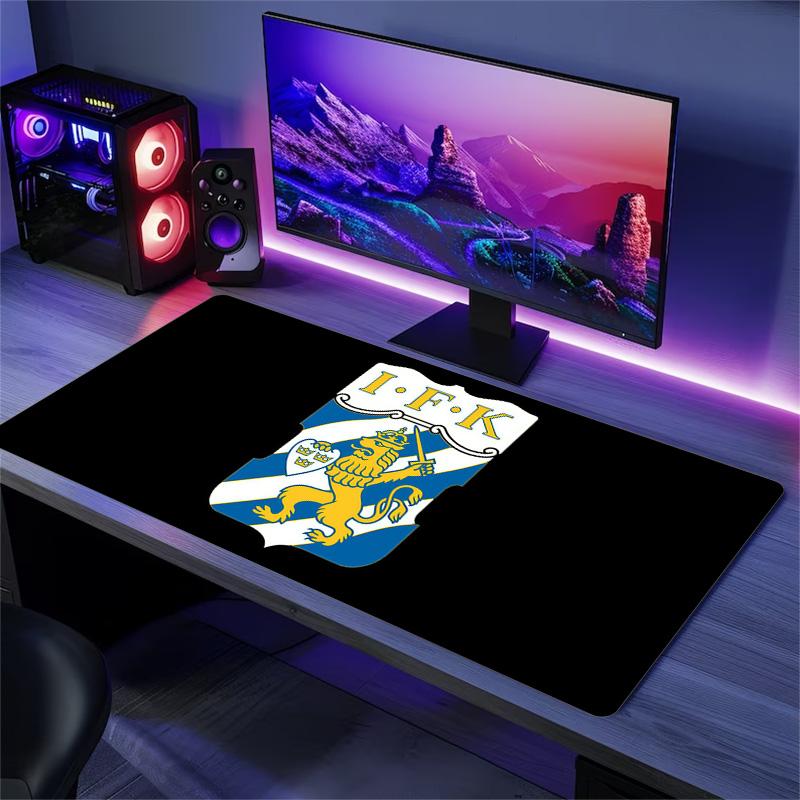 IFK Göteborg Print Cushion Non-slip Laptop Tablet Big Mousepad XXL Mat Mini PC Playmat With Lock edge