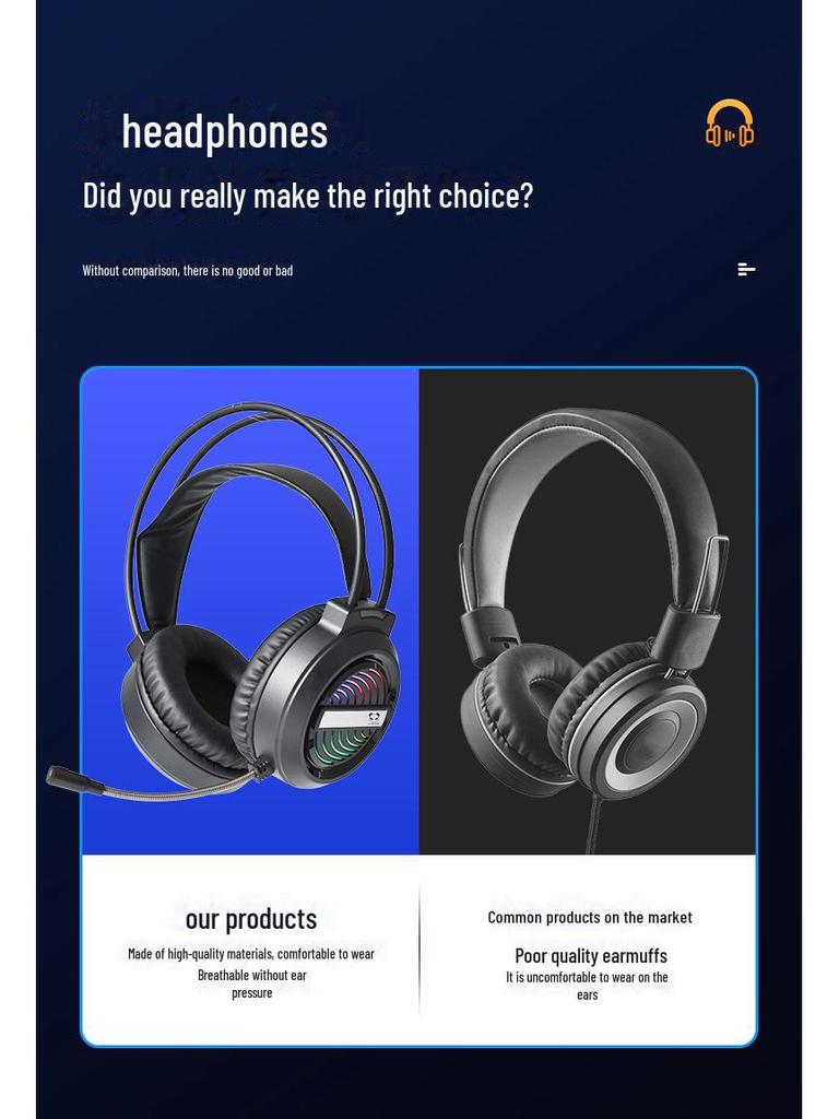 Проводная игровая гарнитура X9 с микрофоном и активным шумоподавлением