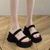 Thick-soled Heightening Cool Slippers Women's 2025 Summer New Outer Wear Fashionable and Versatile Casual Small Man with Sandals