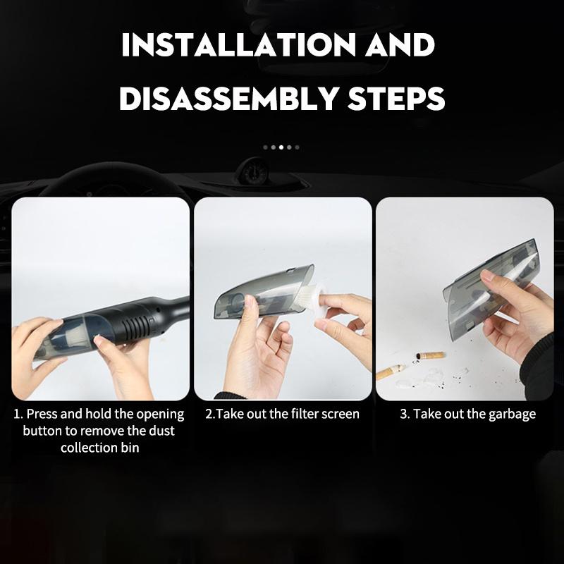 Модернизированный автомобильный пылесос 200 Вт, беспроводной/проводной мини-портативный бытовой автомобильный пылесос двойного назначения для сухой и влажной уборки, принадлежности для дома/автомобиля