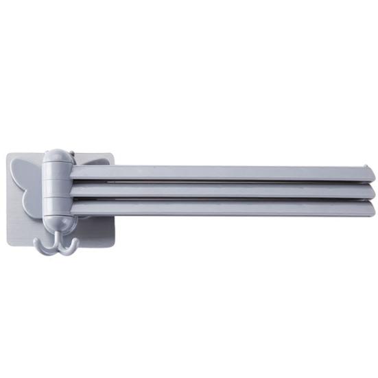 Органайзер для полотенец для ванной комнаты, кухонное настенное крепление, складная вешалка, вращающийся крючок, стойка