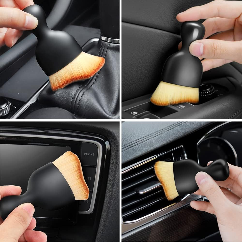 Мягкая чистящая щетка для клавиатуры Инструмент для чистки салона автомобиля Щетка для чистки вентиляционных отверстий центральной консоли Очистители для автомобильных ПК