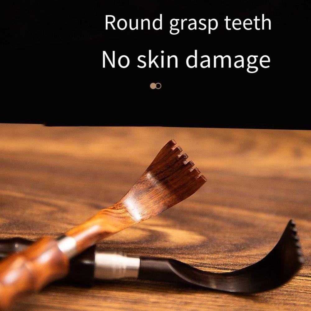 Retractable Scratch Massager Portable Relax Telescopic Backscratcher Wooden handle Long Handle Itching Tool Massager Tool