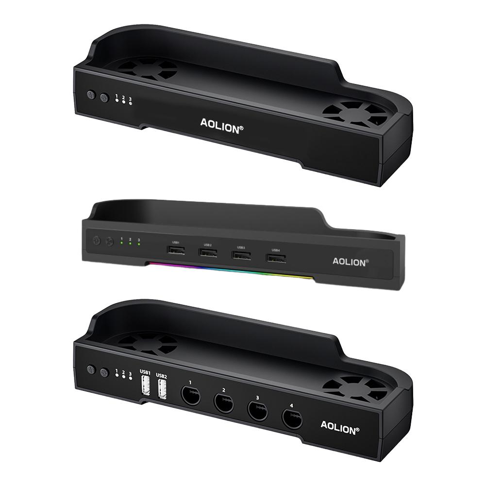 Для NS2 База с охлаждающим вентилятором для хоста с портативным радиатором NGC, поддержка настенного крепления, база для рассеивания тепла, игровые аксессуары