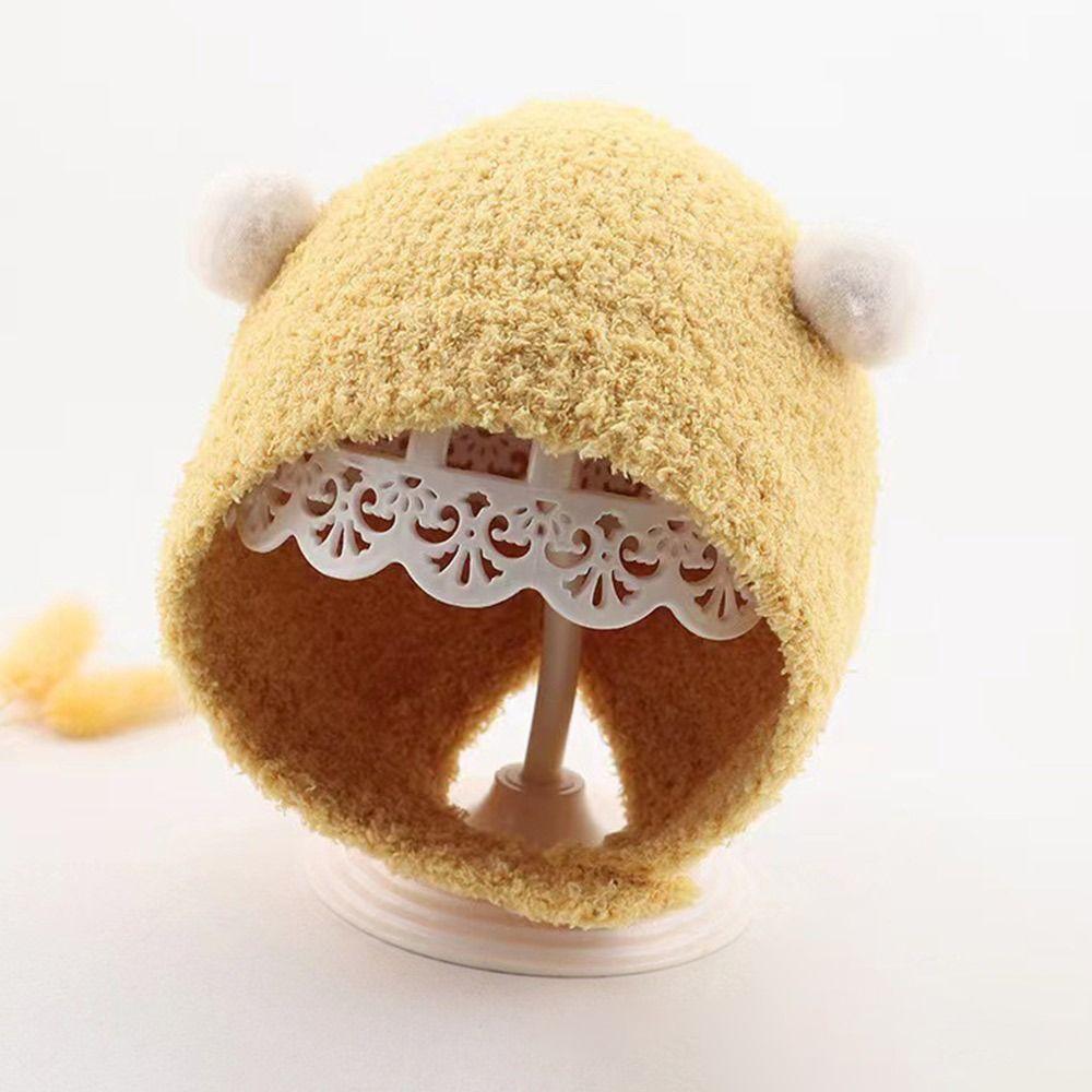 Cute Autumn Winter Hats Warm Warmer Bonnet Toddler Hat Newborn Cap Outdoor