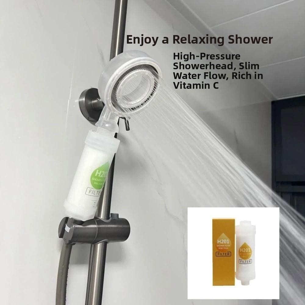 High Pressure Vitamin C Shower Head Filter Spa Grade Lavender Shower Scented Bathing Skincare Anti-scaling Water Softener