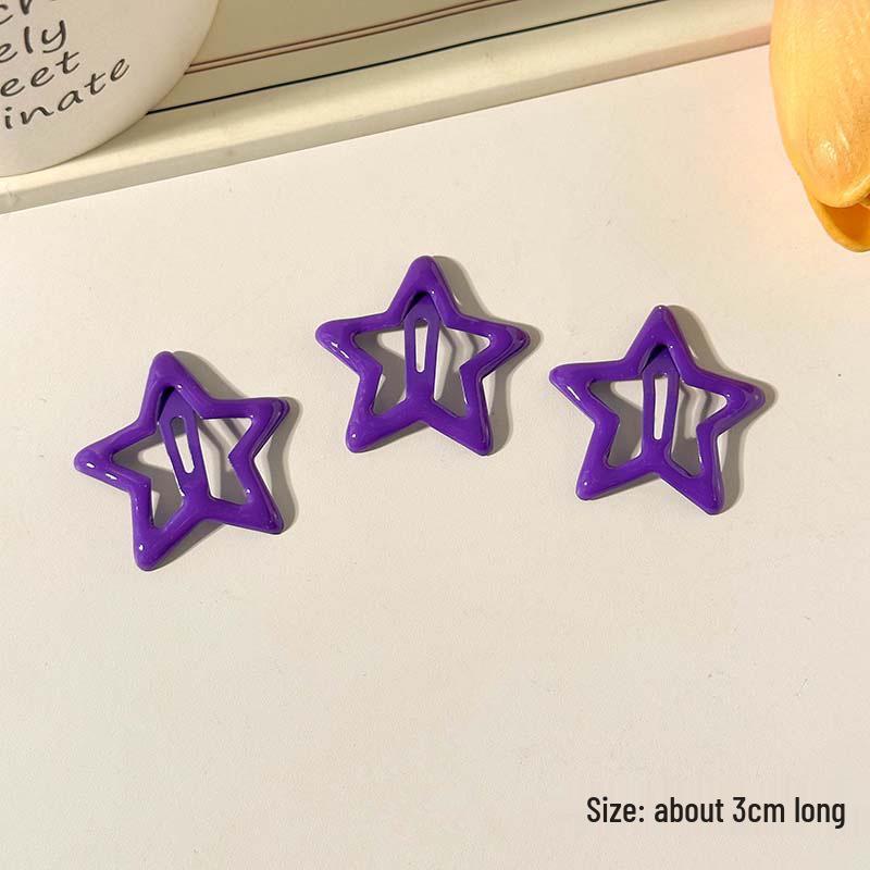 Five-Pointed Star Hair Clip for Women and Children – Cute Side Bangs Accessory and Hairpin