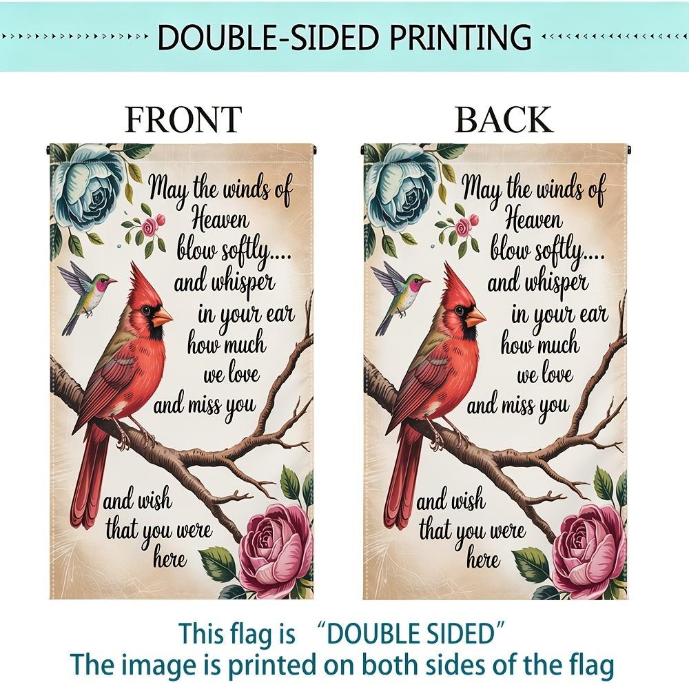 1pc Cardinal Paradise Breeze Garden Flag - 30.48x45.72 cm, Outdoor Lawn Decor