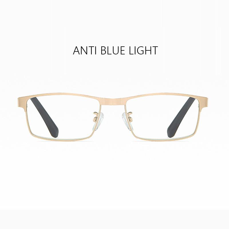 RBENN Stainless Steel Men Business Reading Glasses for Reader Mens Presbyopia Optical Eyeglasses +1.0 1.5 2.0 2.5 3.0 3.5 4.0