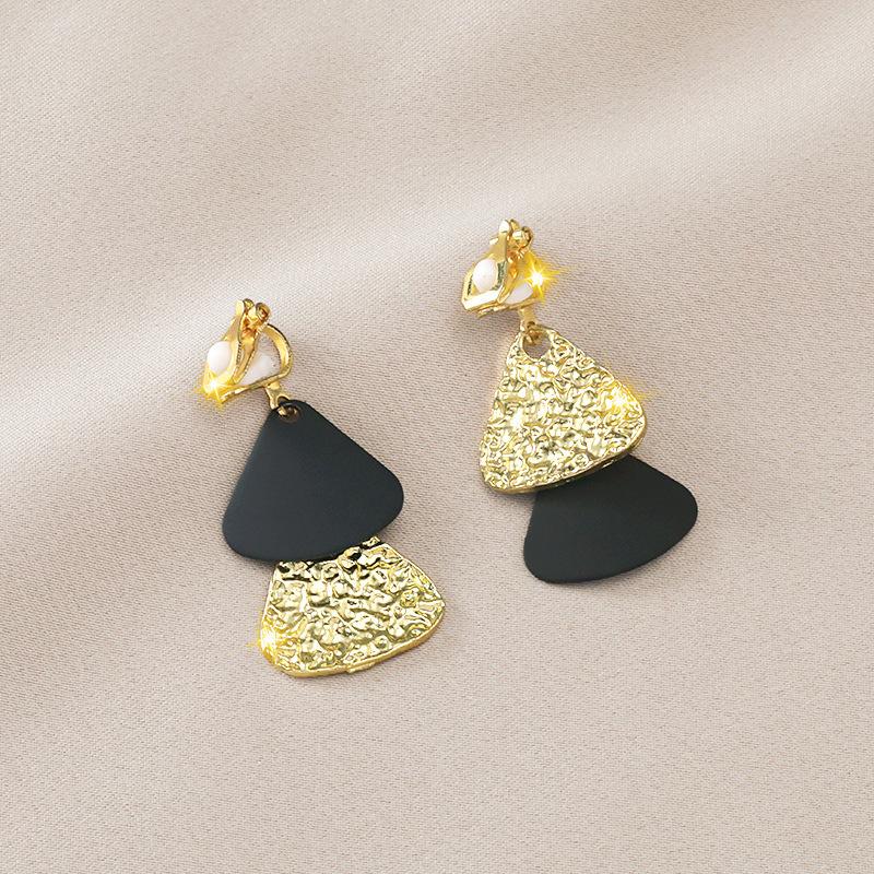 Новые серьги-клипсы с жемчужным цветком, длинные, темпераментные, с жемчужной цепочкой, кисточкой, серьги без пирсинга, женские украшения для ушей