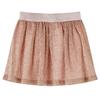 Юбка с пайетками для детей бледно-розовая 92/104/116/128/140