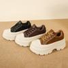 [Fanfna] Thick-soled Heightening Shoes for Women's 2025 Autumn New Student Versatile Small Casual Muffin Board Shoes