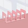 Акриловые подставки для книг с четырехсекционными разделителями. Подставка для книг. Горизонтальное и вертикальное использование. Прочный акриловый настольный органайзер для офиса и дома.