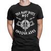 Men's T-Shirts Too Many Idiots Not Enough Axes Viking Funny 100% Cotton Tee Shirt Short Sleeve  T Shirts Crew Neck Merch Unique