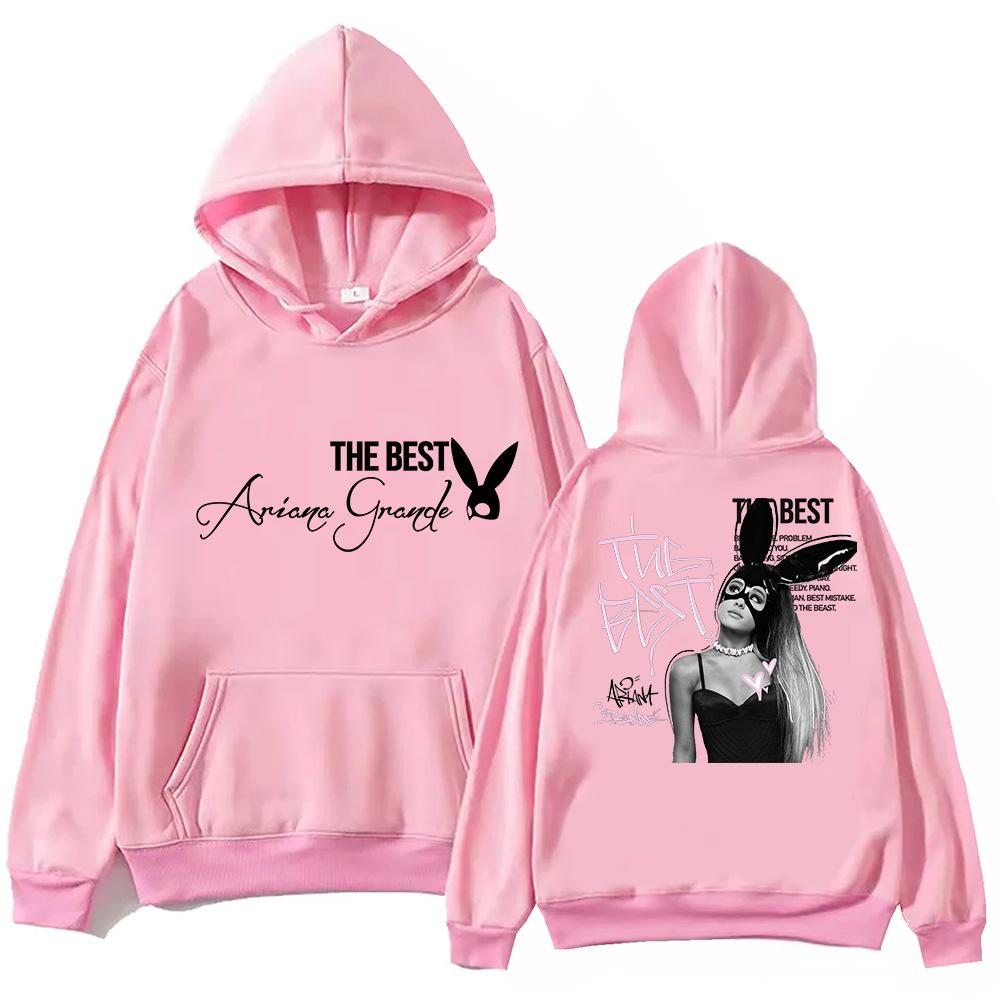 Ariana Grande Men's and Women's Hoodies, Harajuku Hip-hop Pullovers, Hoodies, Sweatshirts, Fashionable Women's Streetwear