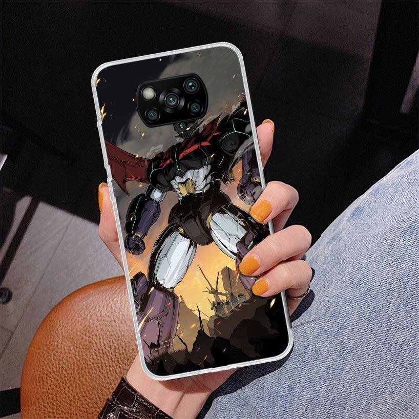 Manga Mazinger Z Anime Phnoe Case for Xiaomi Poco X5 X6 X7 Pro X4 Gt F7 Ultra M8 M7 Redmi 15C 15 13C 13 12C 12 Unique Cover Coqu