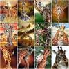 5D DIY Diamond Painting Animals Cross Stitch Craft Full Round Drill Diamond Embroidery Home Decoration
