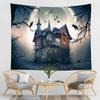 Home Decor Halloween Wall Hanging Gothic Print Tapestry  Witchcraft Supplies Dorm Rug 230x180cm Tapiz