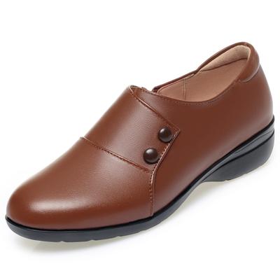 Модная обувь AIYUQI 2025Женская обувь Натуральная кожа Весна 2025 Новая Повседневная обувь для мам Большой размер Нескользящая женская обувь