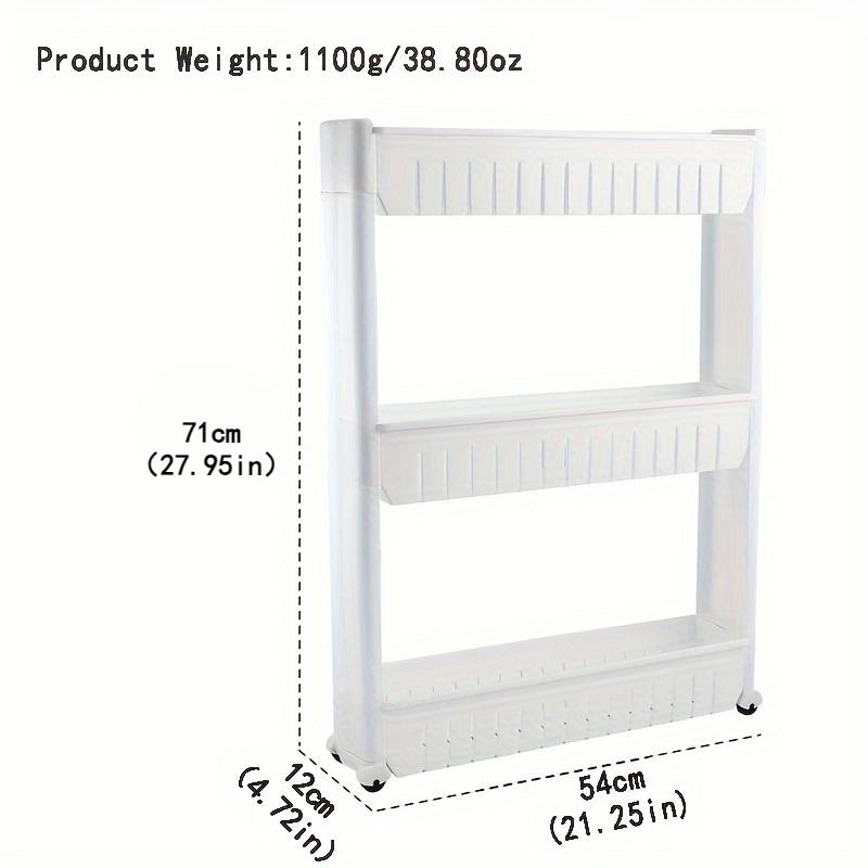 1 шт. 3-уровневая съемная полка со швом, полка, кухонный холодильник, ванная комната, полка со швом для кухни, ванной комнаты, прачечной и других узких помещений