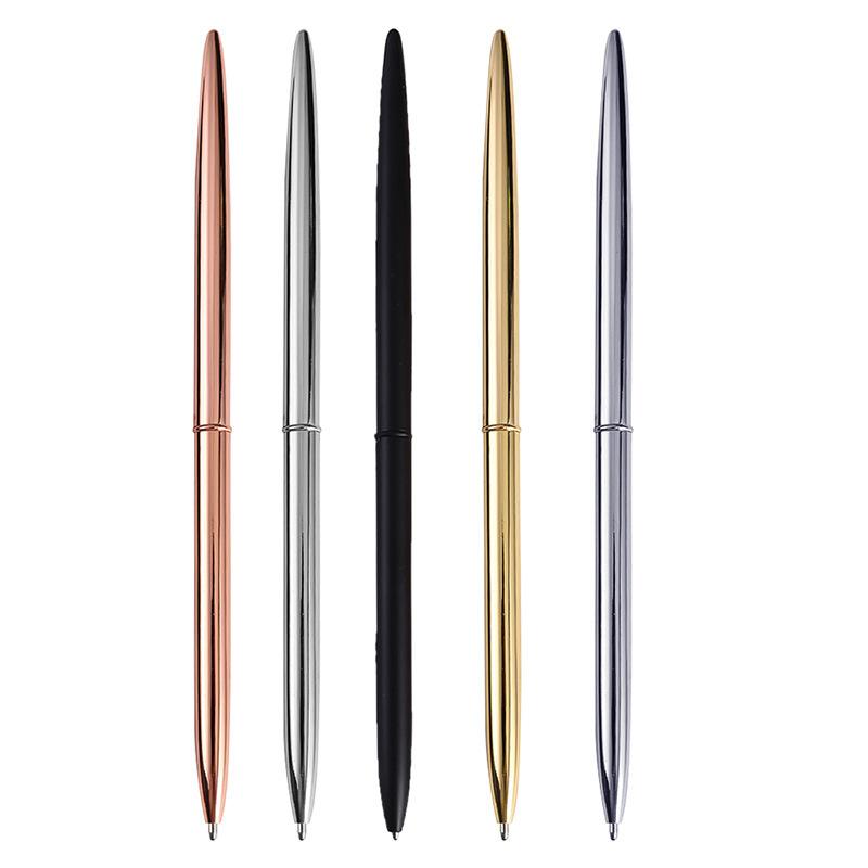 Fashion Ballpoint Pen Business Ball Point Pen Golden Silver Clip Black Refill Writing