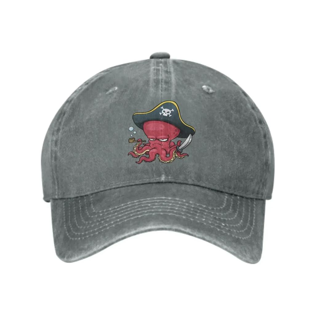 Octopus Baseball Caps for Unisex Women Adjustable Fashion Casual Trucker Hats for Outdoor Fishing Activities