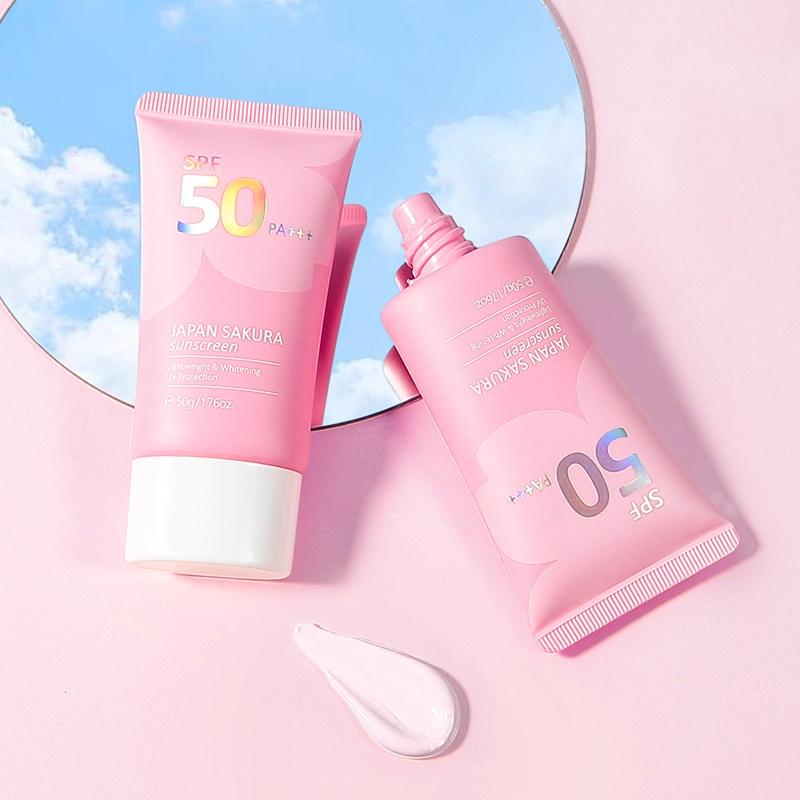 LAIKOU Солнцезащитный крем для лица Japan Sakura SPF50, солнцезащитный крем для защиты от ультрафиолетовых лучей PA+++, 50 г