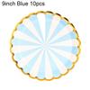 10 шт. 7/9 дюймов бумажные тарелки одноразовые безопасные противоскользящие толстые бумажные тарелки с позолоченной полосой сувениры поставки на день рождения