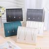 Practical Leather Necklace Display Stand Elegant Jewelry Presentation Holder