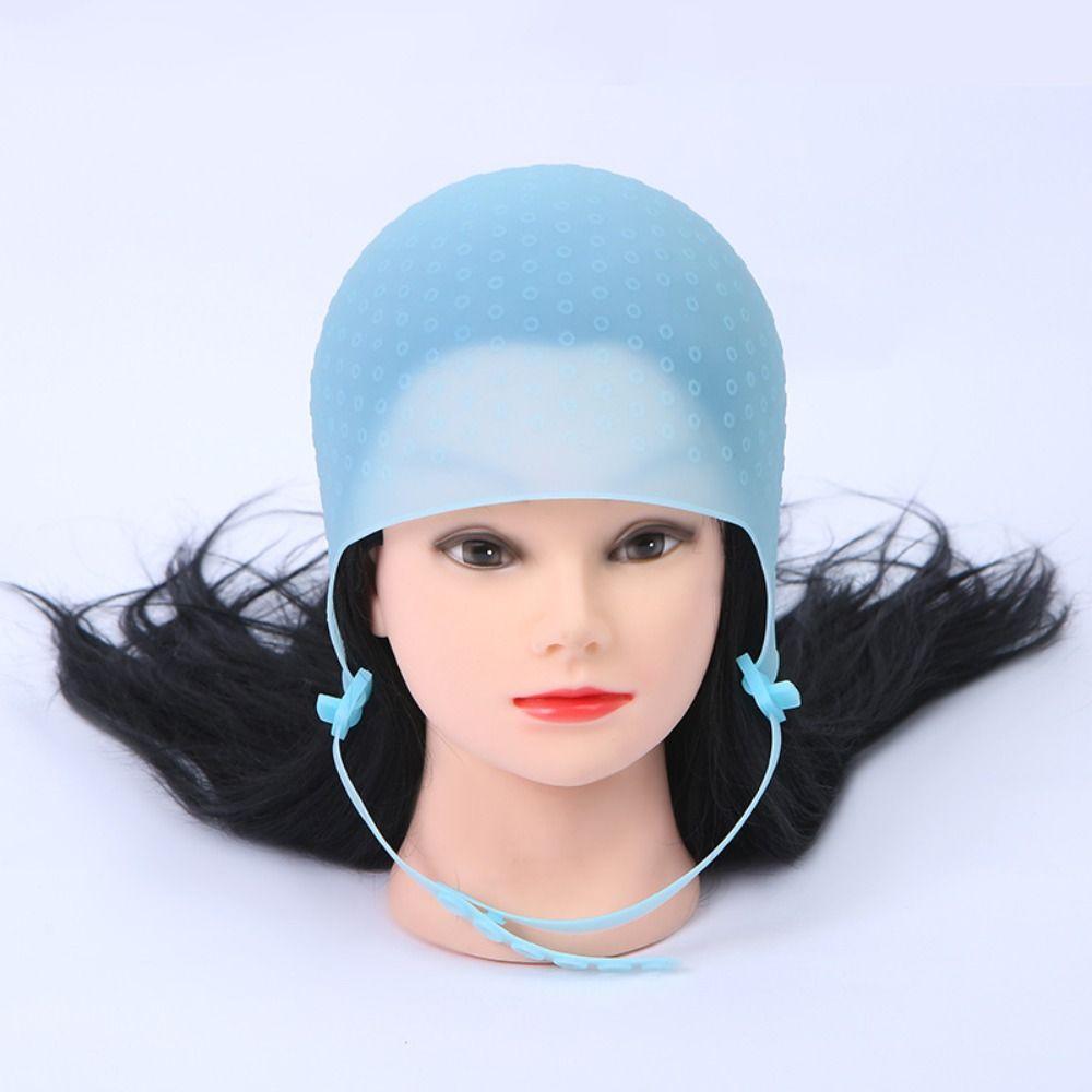 Salon Professional Silicone Cap Highlighting Dye Cap Hook Hair Styling Tools Hair Coloring Hat